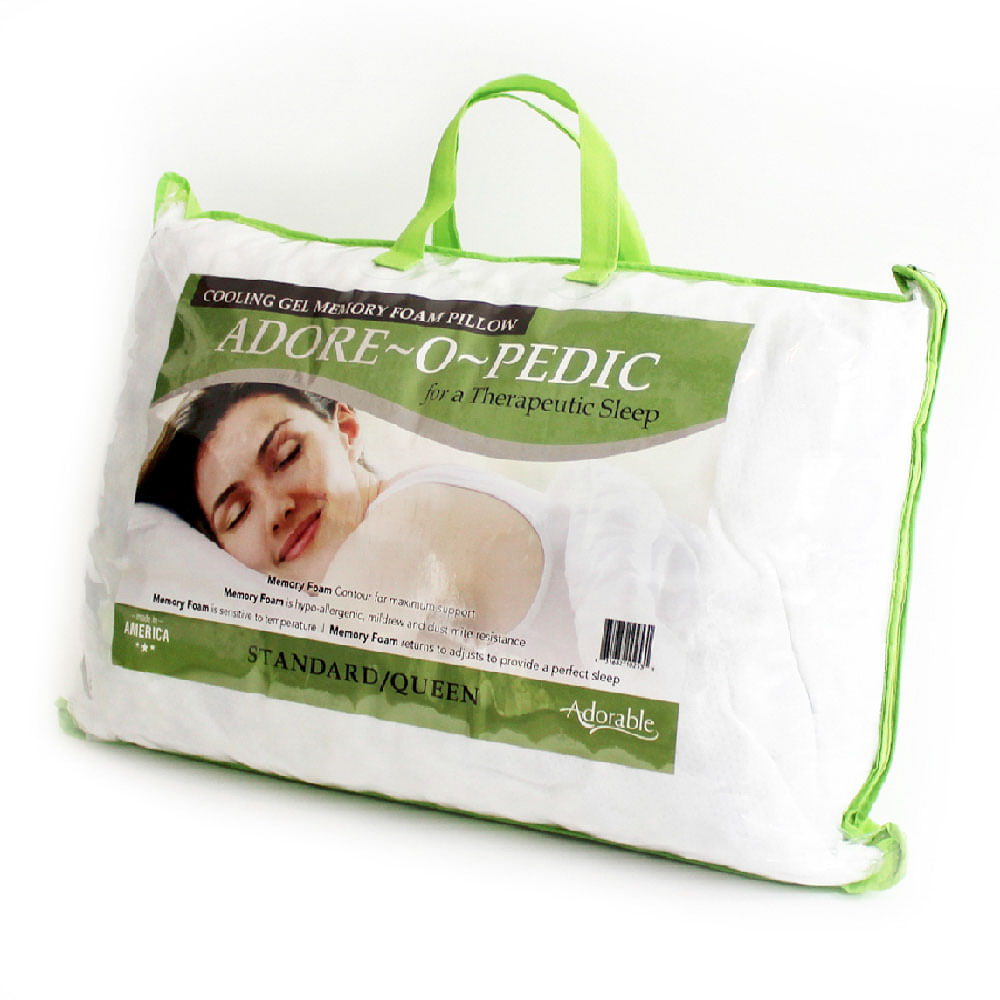 Almohada Adorable Memory Foam Con Gel Enfriante