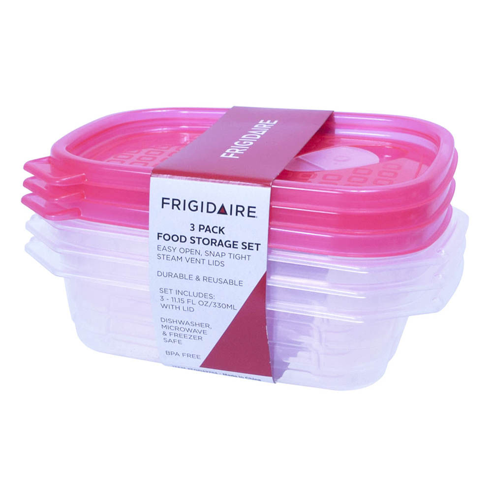 Envases Frigidaire Plástico De 3 Piezas