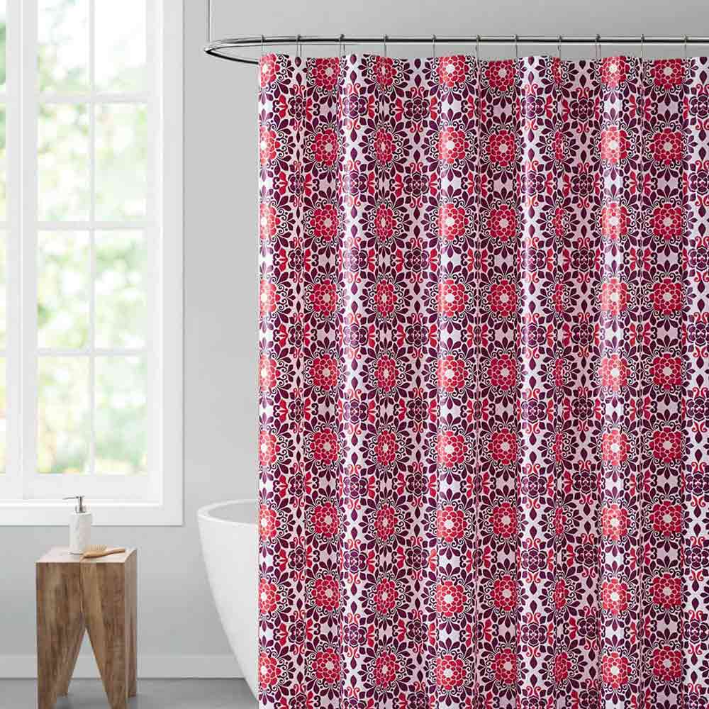 Cortina De Baño VCNY Home Peva Con Ganchos