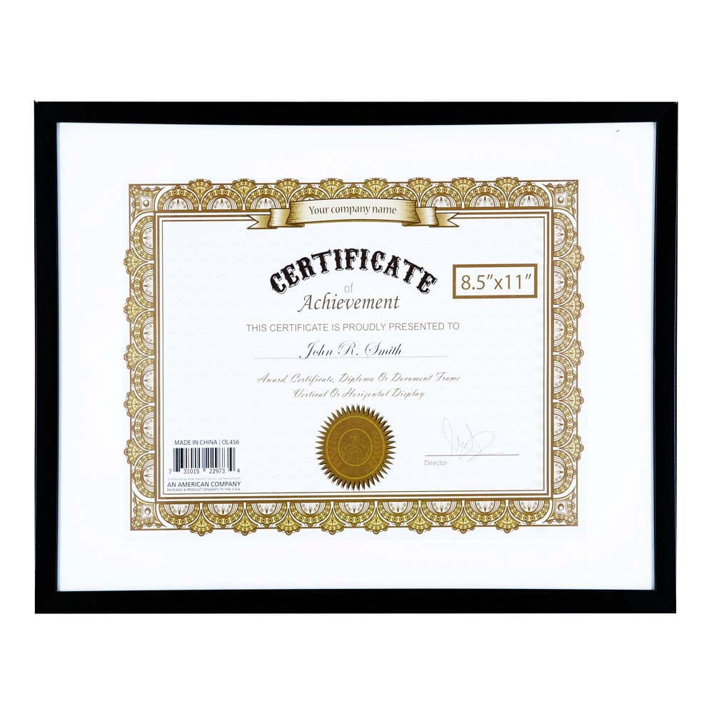 Portarretrato Para Certificado Kole 8.5" x 11"