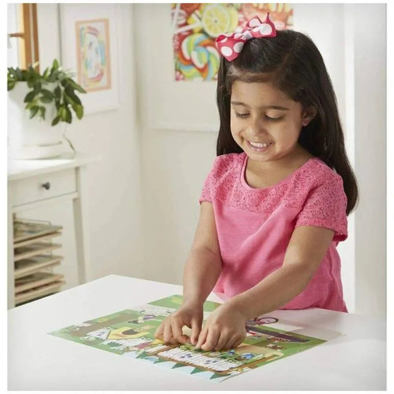 Libro de pegatinas reutilizables Melissa & Doug ¡Juega a las casitas!