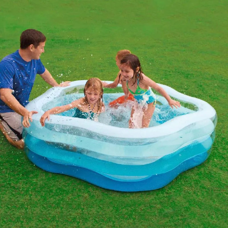 Piscina Inflable Intex 3 Aros Summer Color 185 cm x 180 cm x 53 cm
