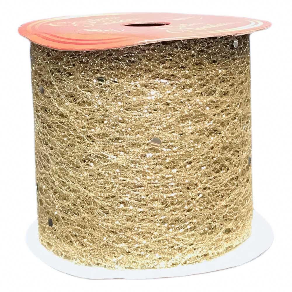 Cinta Navideña Miró Christmas de 2.5" x 10 Yd