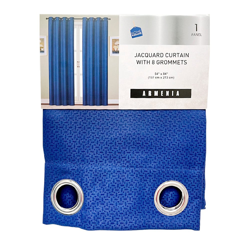 Cortina Armenia / Home Elegance / Navy con Aros / 54"x84" - Home Elegance - Titan.com.pa - 2100000562008