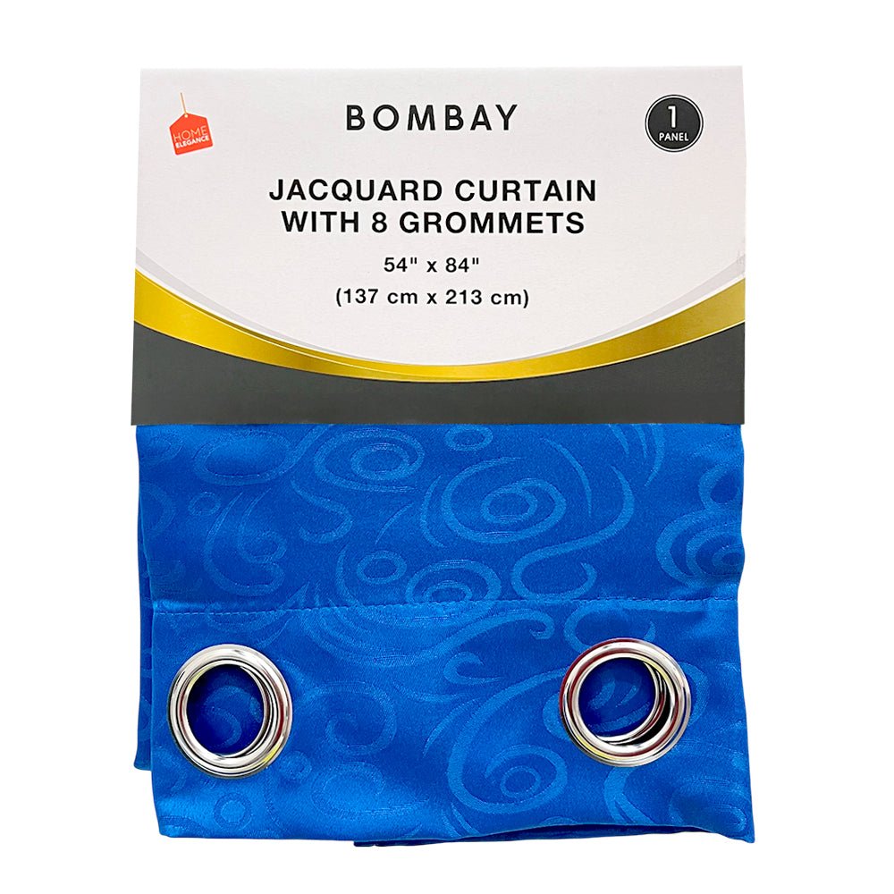 Cortina Bombay / Home Elegance / Blue con Aros / 54" x 84" - Home Elegance - Titan.com.pa - 2100000510801