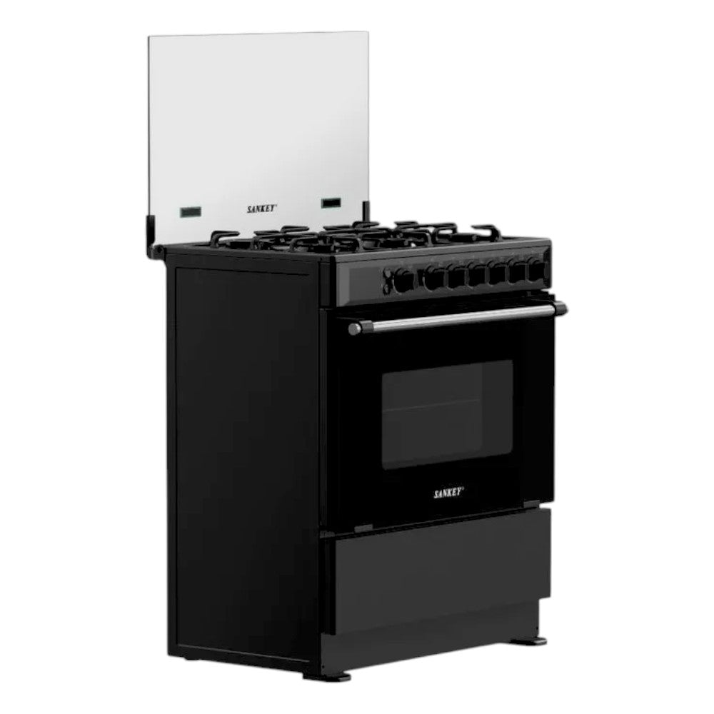Estufa Sankey 30" / de 6 Quemadores / Negra