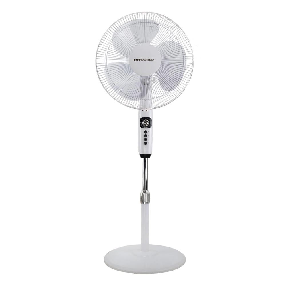 Abanico de Pedestal Premier 16" Blanco