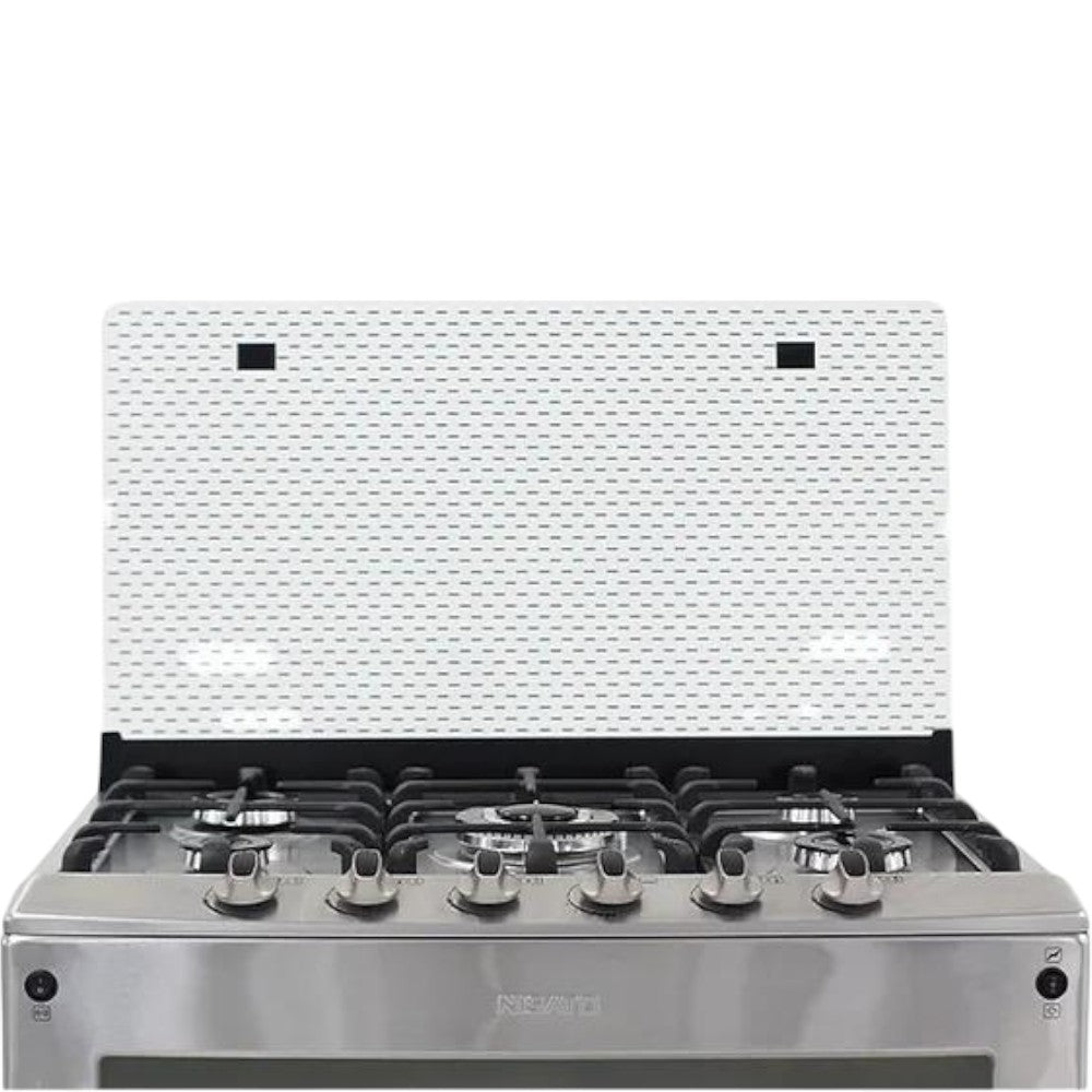 Estufa Nisato 30" / 5 Quemadores / Acero Inoxidable / Tapa de Vidrio