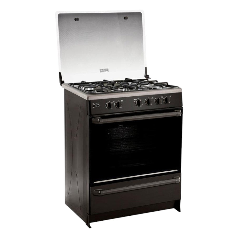 Estufa Sankey 30" / 5Quem / Acero Inoxidable-Negra -