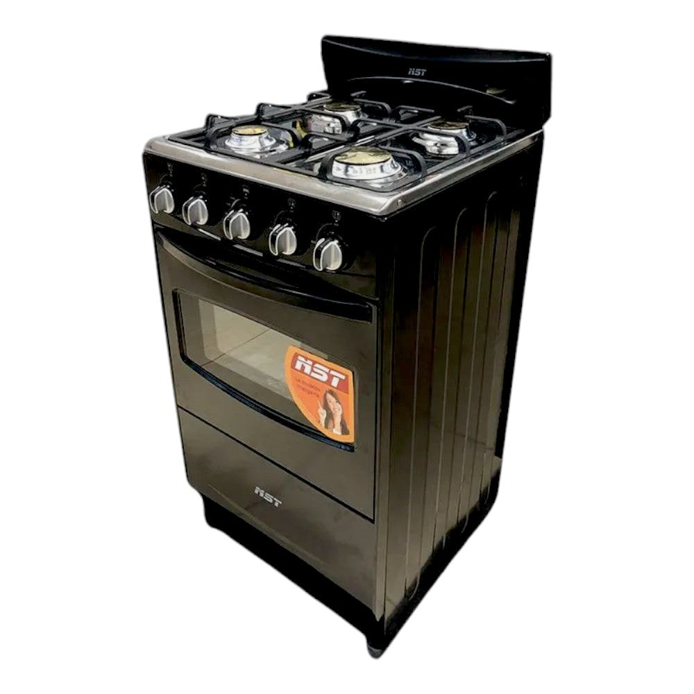 Estufa Nst de 20" / 4 Quemadores / Negro
