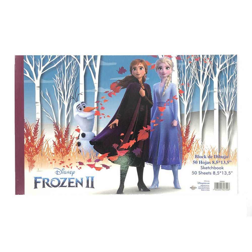 Libreta de Dibujo Disney Frozen 50 Hojas 8.5" x 13.5"