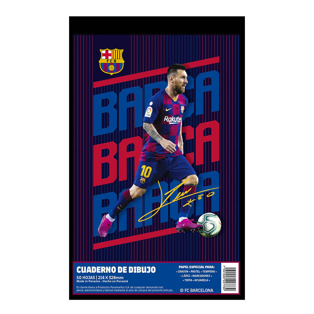 Cuaderno y Pintura Fútbol Europeo Barsa
