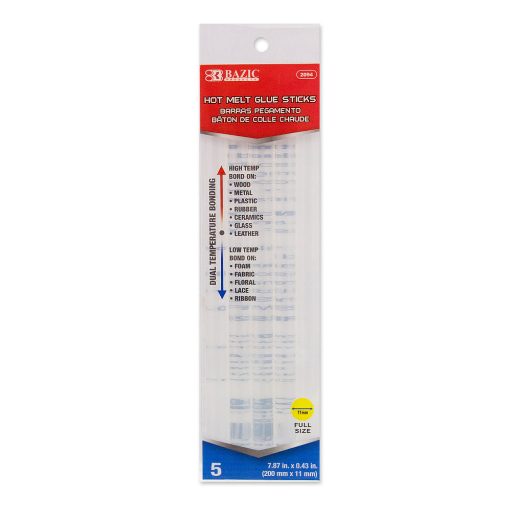 Silicona Bazic en Barra 5 Piezas 7.87" x 0.43"