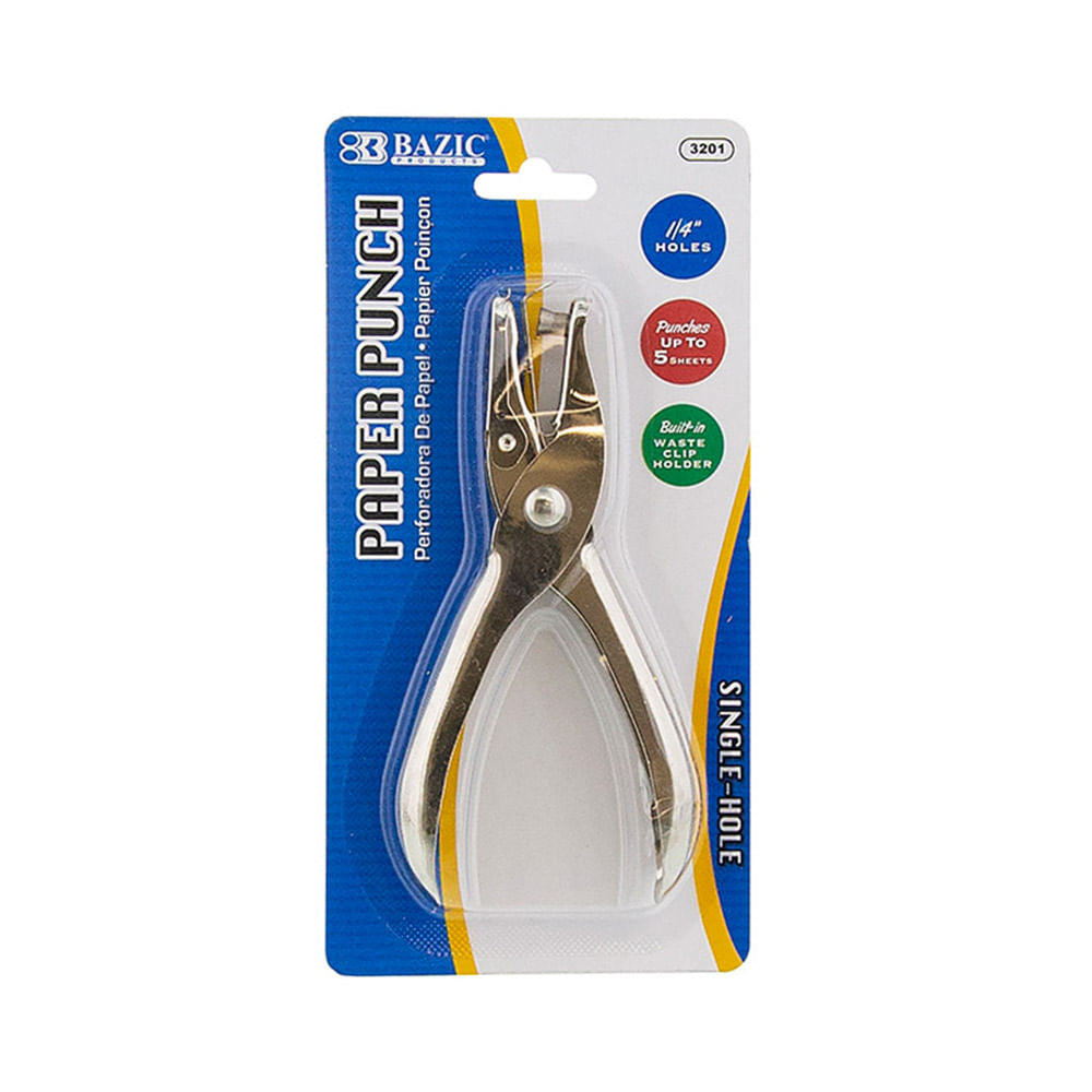 Abre hueco de Metal Bazic Un Orificio - Surtido