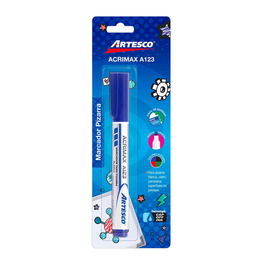 Marcador de Tablero Artesco Artimax A123 Azul