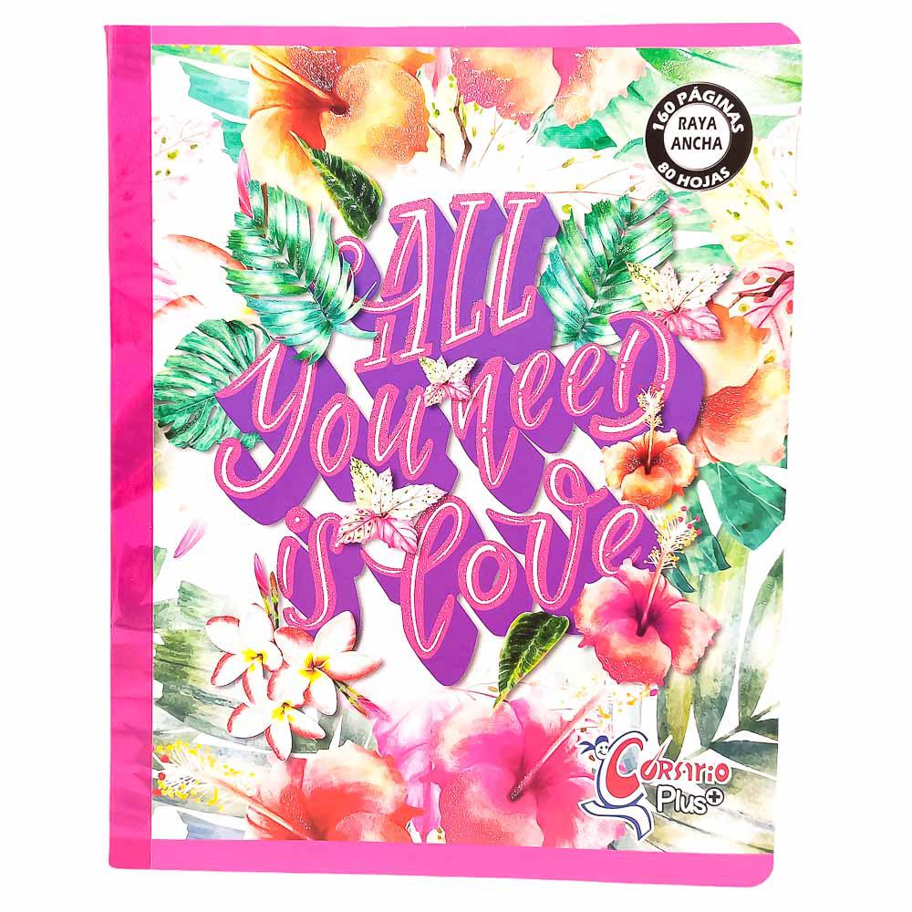 Cuaderno Cosido Grande Raya Ancha Corsario Plus 160 Páginas - Surtido