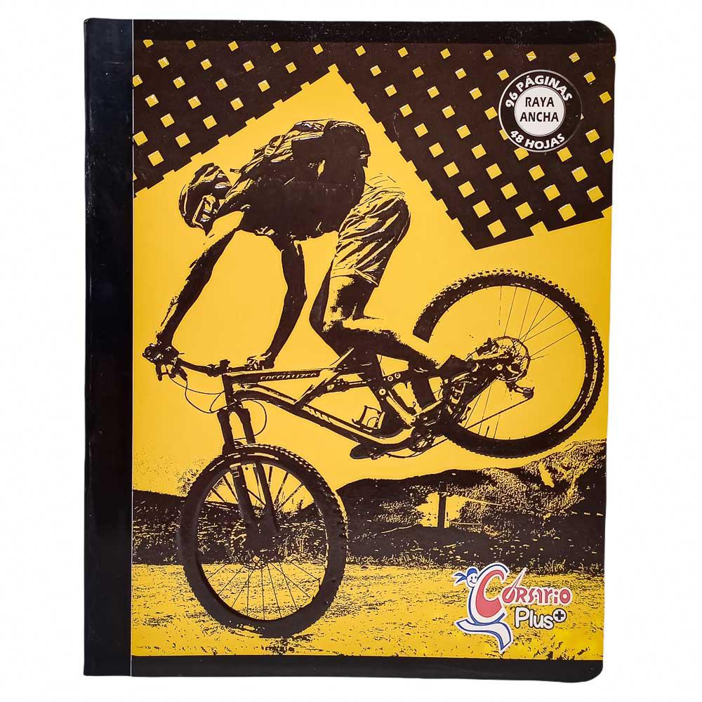 Cuaderno Cosido Grande Raya Ancha Corsario Plus 96 Páginas - Surtido