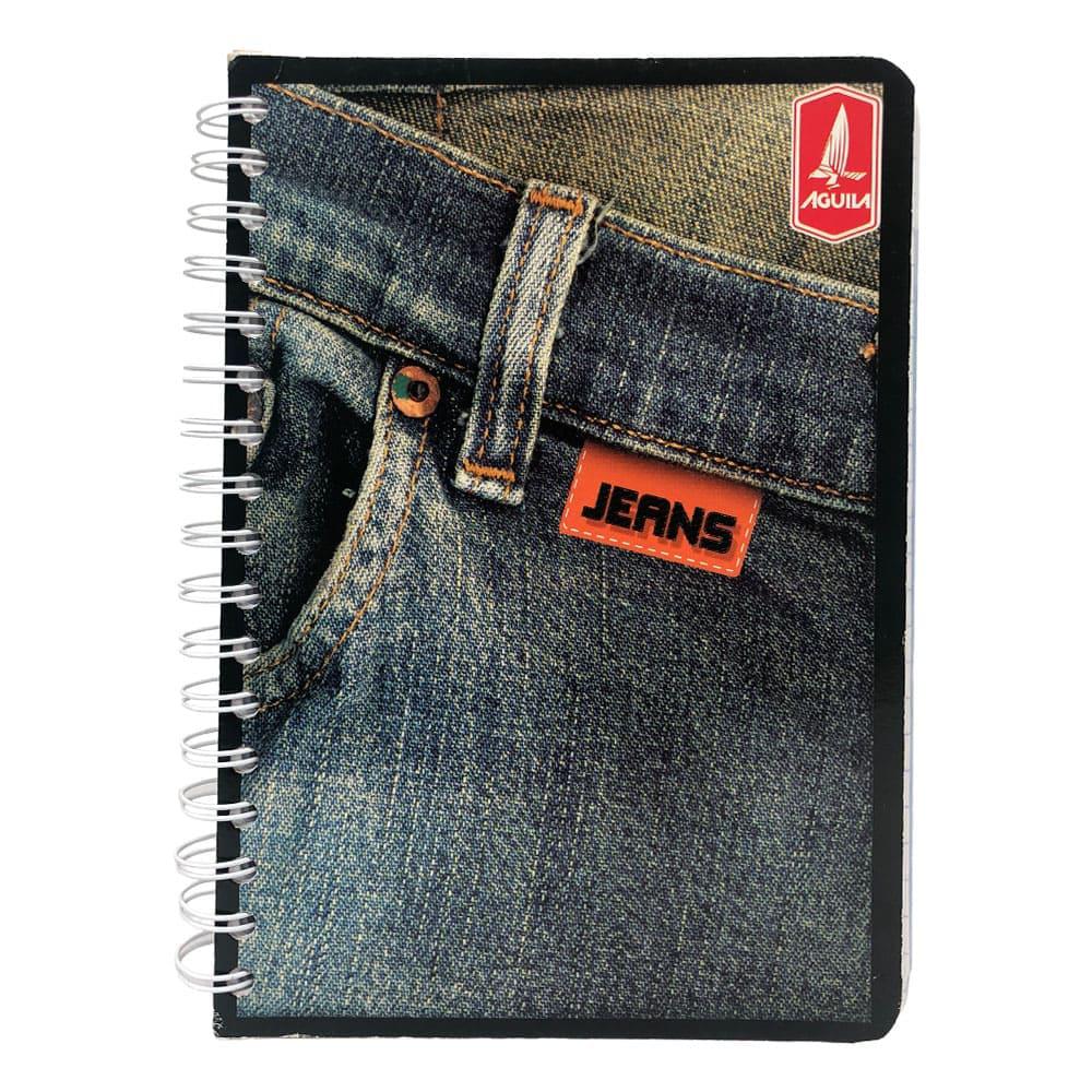 Libreta Con Espiral Doble Águila Jeans 5 Materias 300 Páginas
