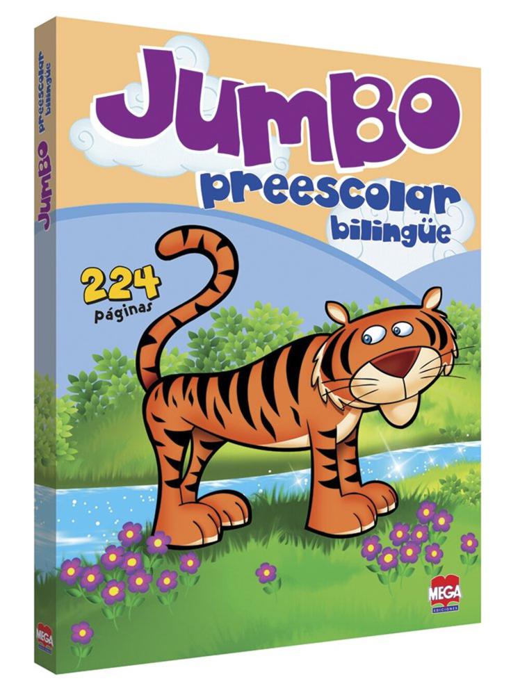 Libro Larousse Colorear Jumbo Bilingue Prescolar