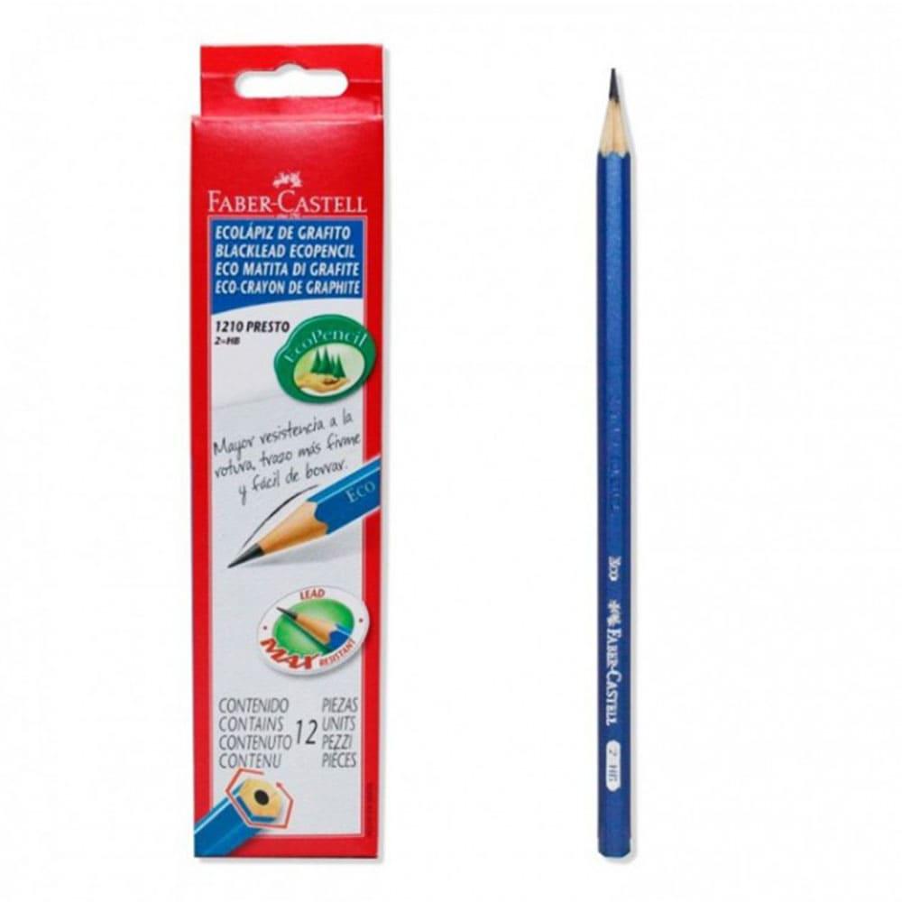 Lápiz Grafito Faber Castell Hexagonal HB 12 Piezas