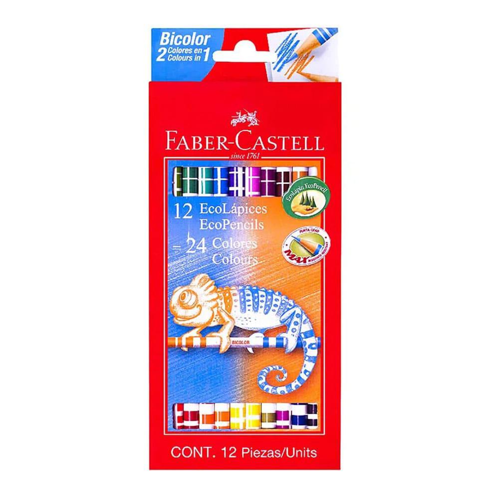 Lápices de Colores Faber Castell Bicolor 12 Piezas