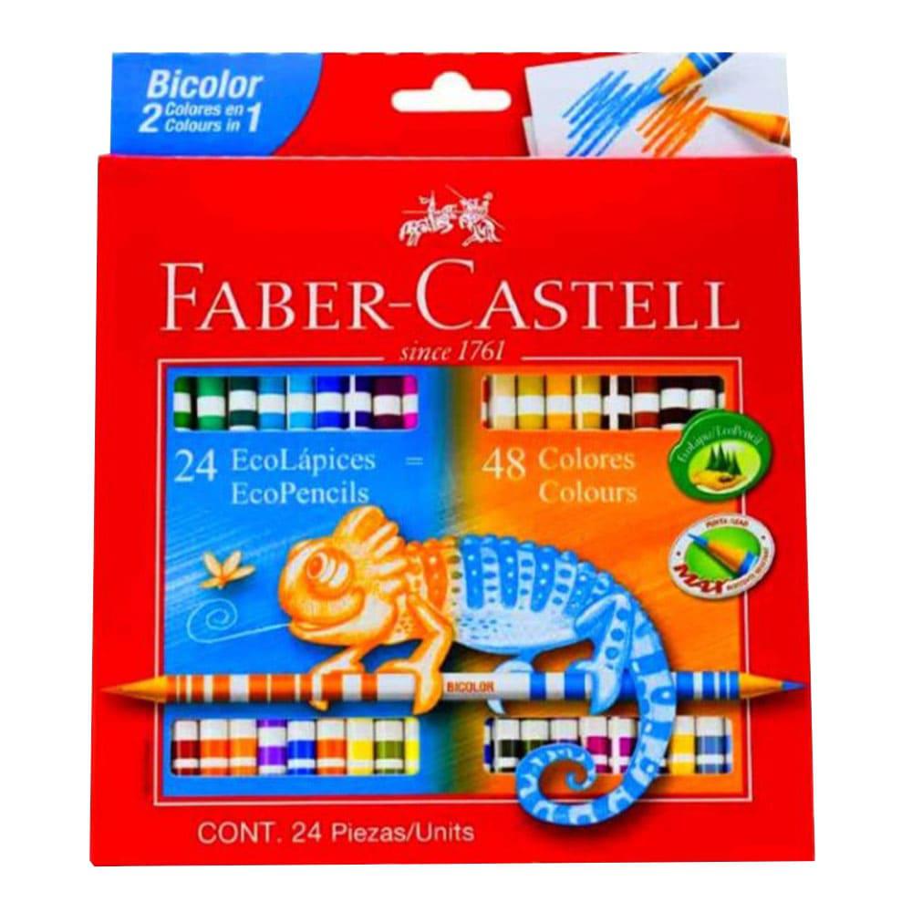 Lápices Color Bicolor Hexagonal X 24 Fc