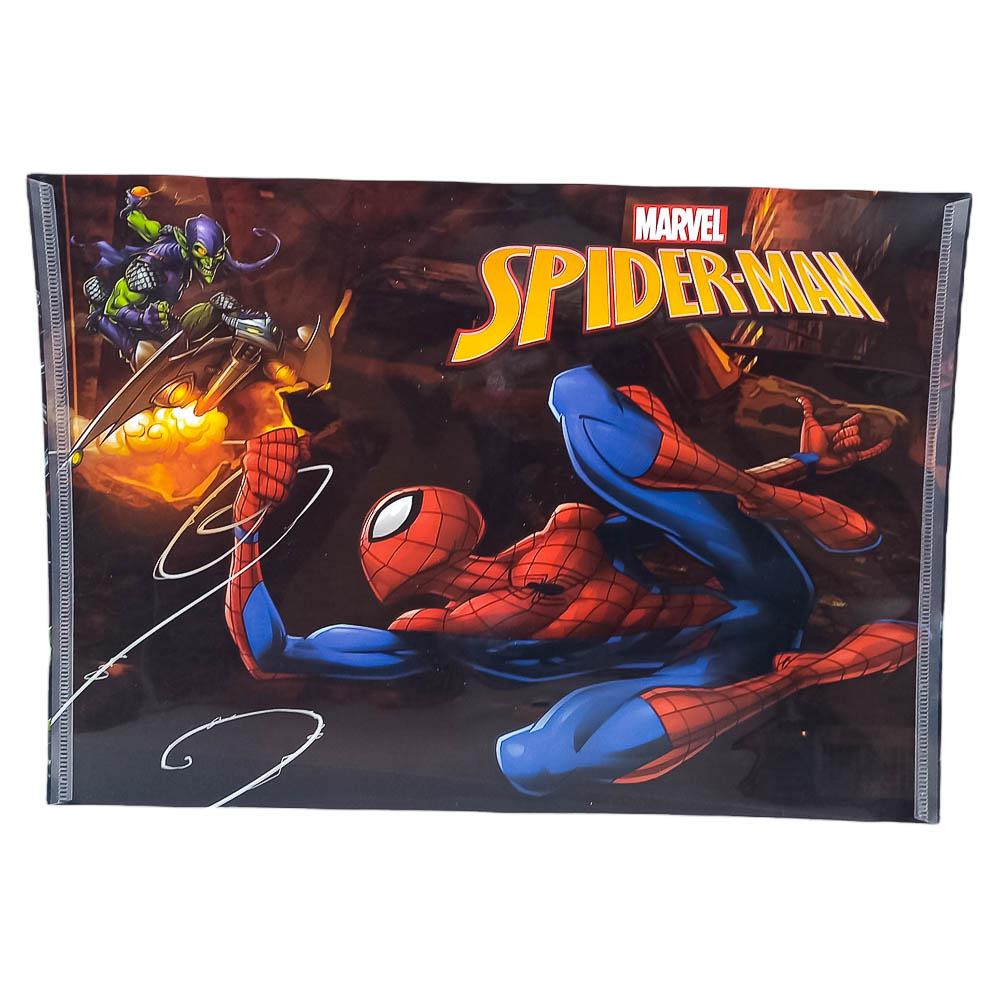 Folder Plástico Marvel Spiderman Con Botón A4