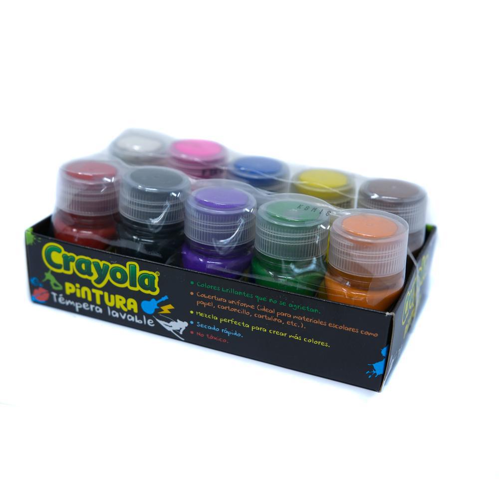 Tempera Lavable Crayola 10 Piezas 85 oz - Surtido