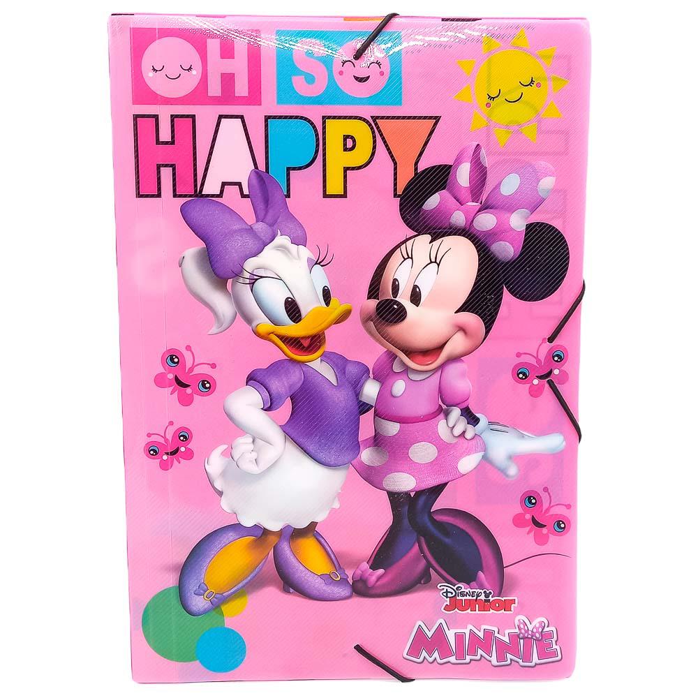 Carpeta Plástica Con Liga Disney Junior Minnie 14" x 9.5"