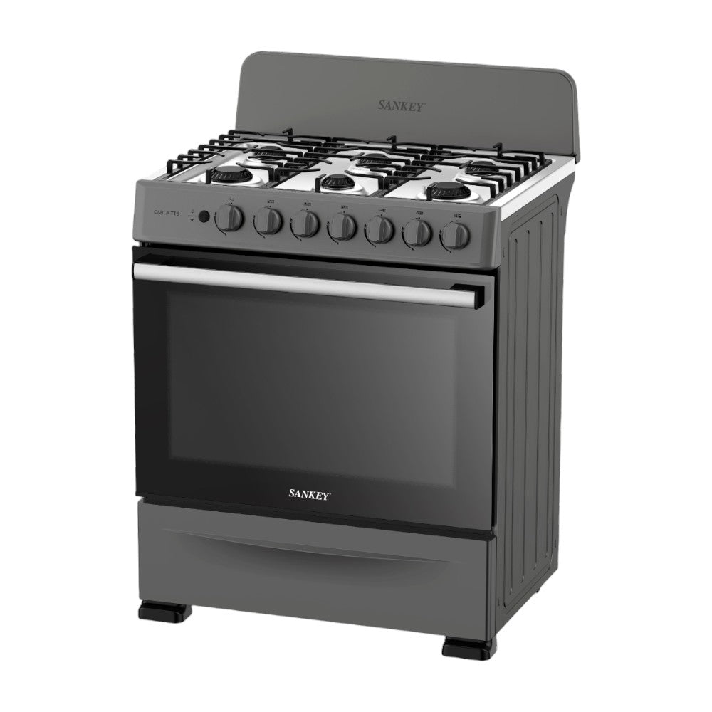 Estufa a Gas Sankey Carla TT6 / 30” / 6 Quemadores / Horno / Acero Inoxidable - Sankey - Titan.com.pa - 7453118903856