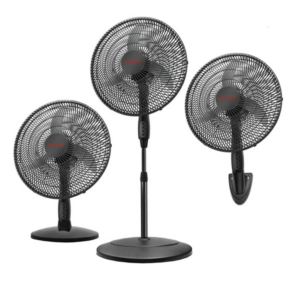 Abánico de Pedestal Sankey 3 en 1 Negro 18"