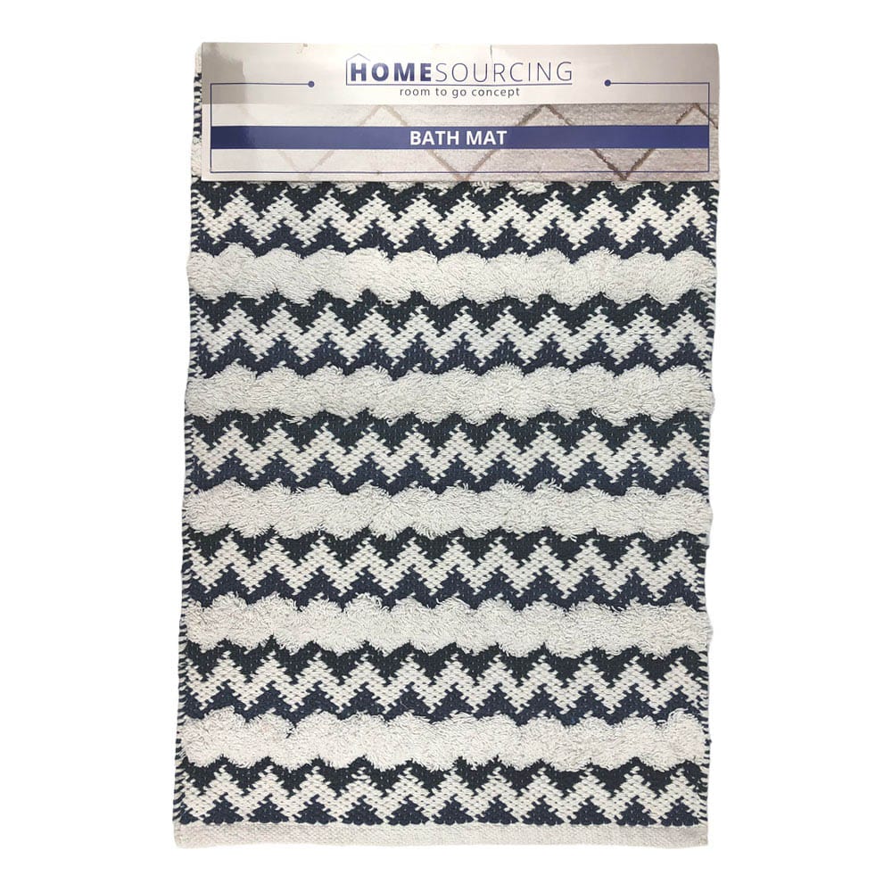 Alfombra de Baño Home de Algodón 18" x 30" - Azul Marino