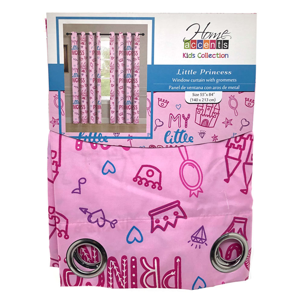 Cortina Home Accents Little Princess Con Aros 55" x 84"