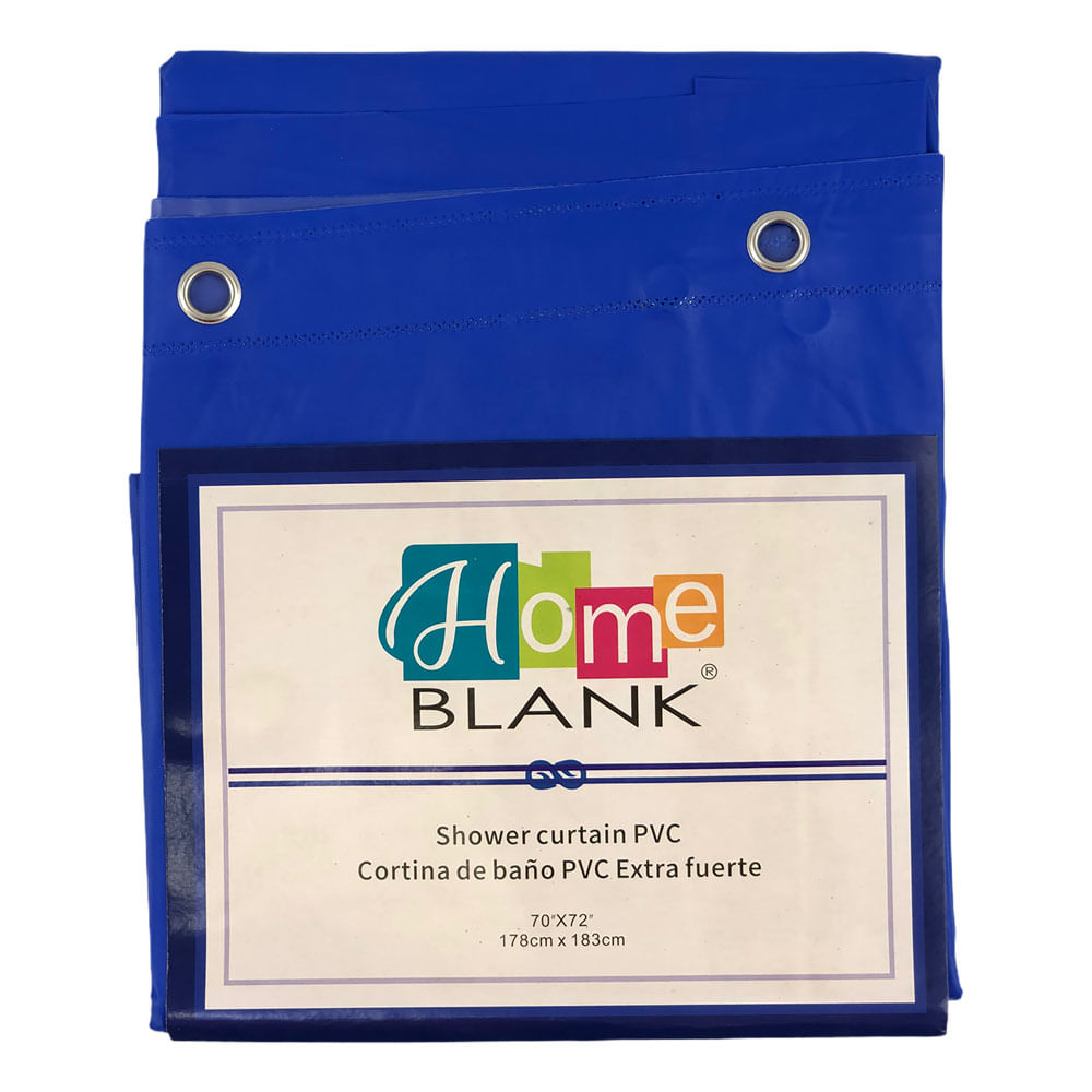 Cortina Para Baño Crystal Bath de Peva 70" x 72" - Azul