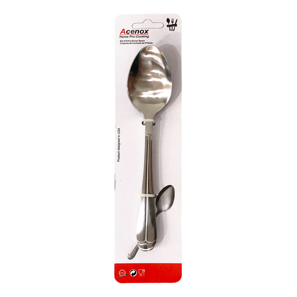 Cubiertos Acenox de Metal 6 piezas