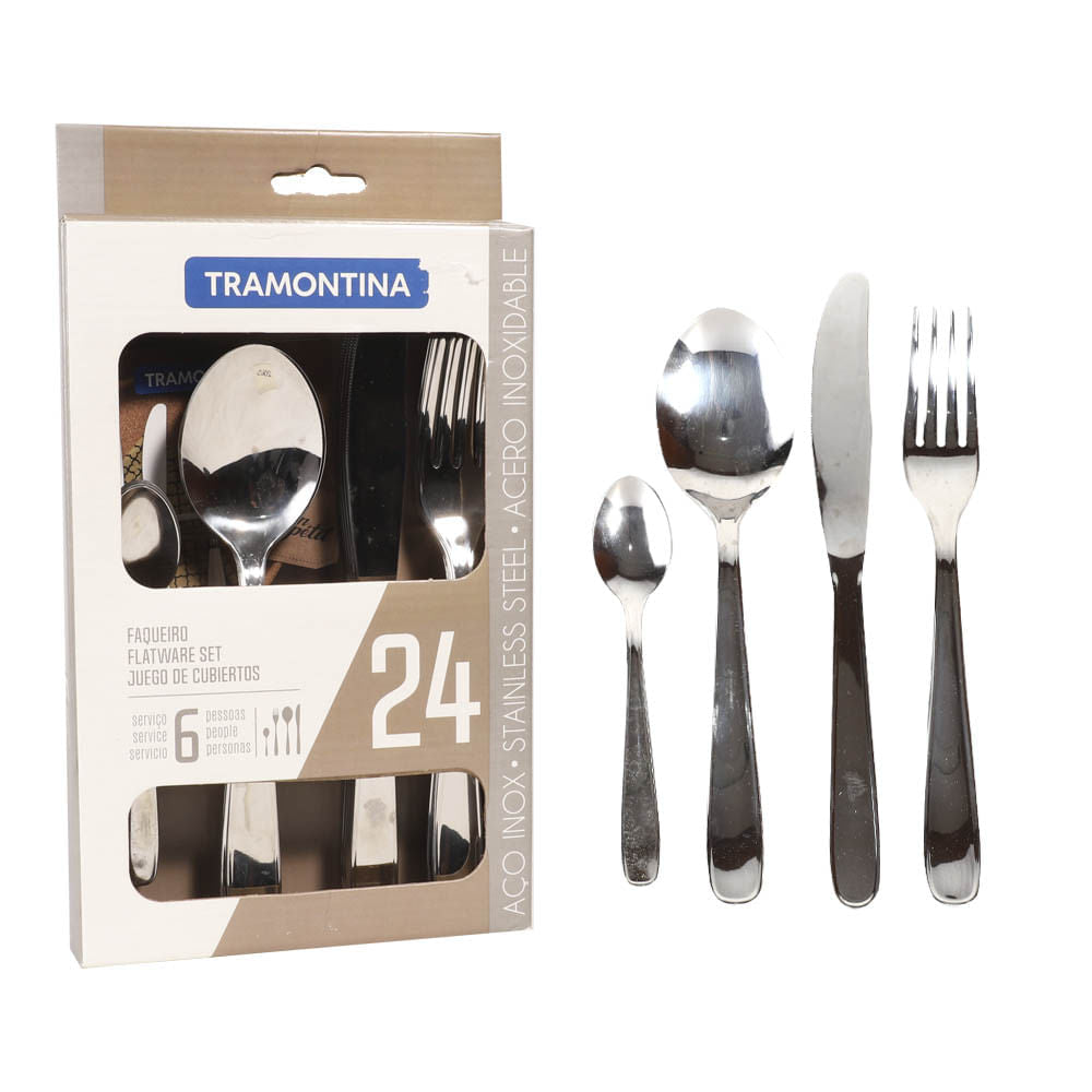 Set De Cubiertos Tramontina De 24 Piezas