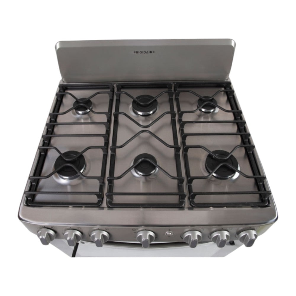 Estufa a Gas Frigidaire de 30" / 6 Quemadores / Acero Inoxidable