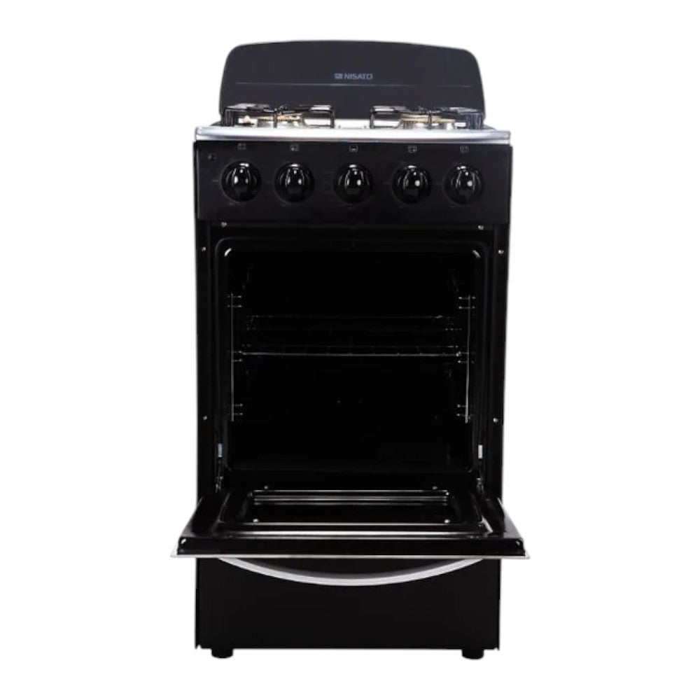 Estufa Nisato de 20" / Negra / 4 Quemadores