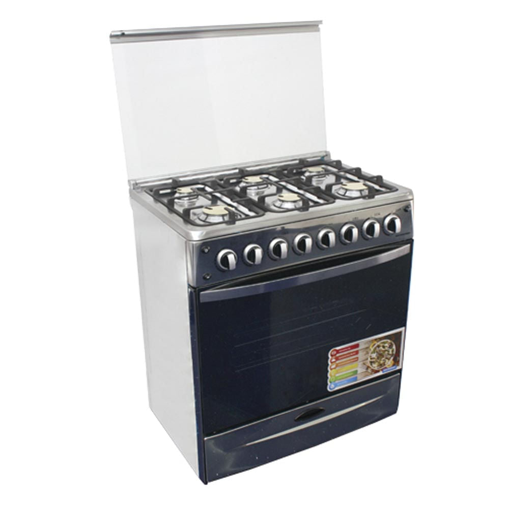 Estufa a Gas Premier 6 Quemadores Acero Inoxidable de 30"