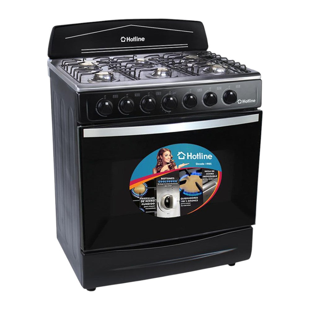 Estufa a Gas Hotline de 30" / Acero Inoxidable / HLGR762