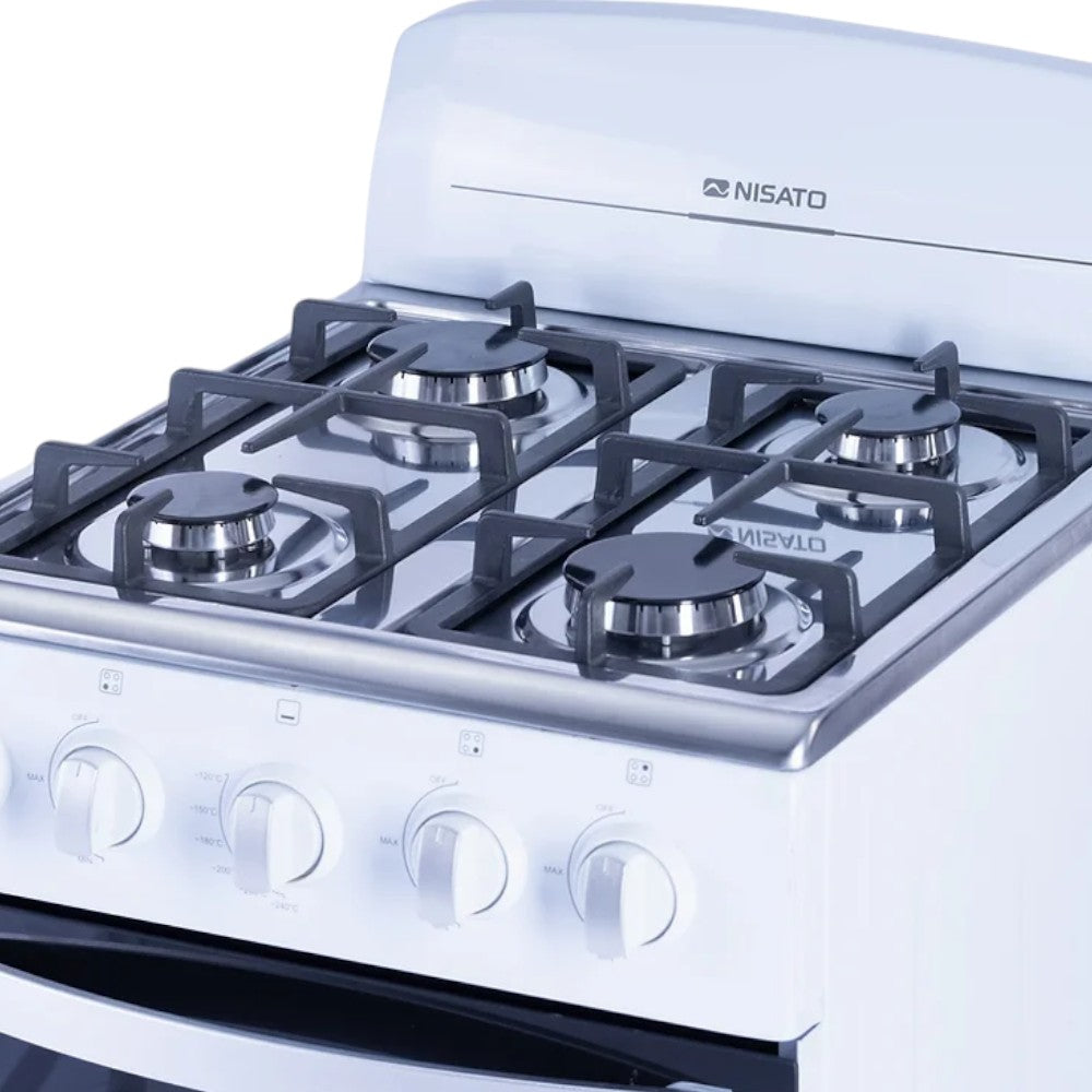 Estufa a Gas Nisato 20 / 4 Quemadores / Blanca