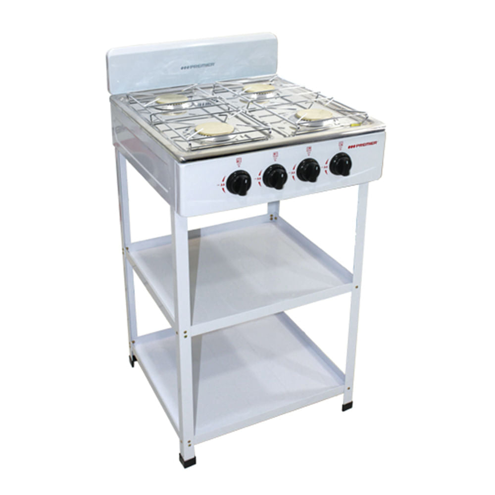 Estufa a Gas Premier de 4 Quemadores Con Mesa