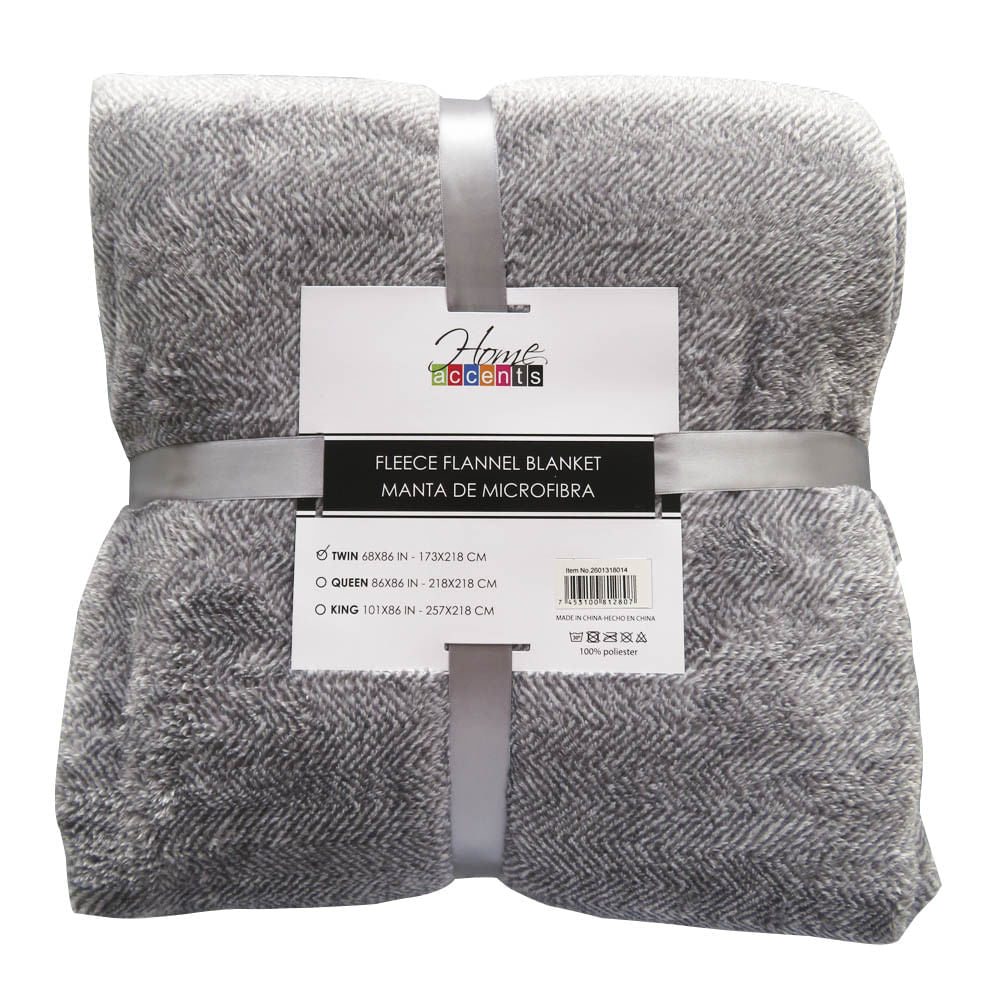 Manta de Lana Twin Home Accents 68" x 86"