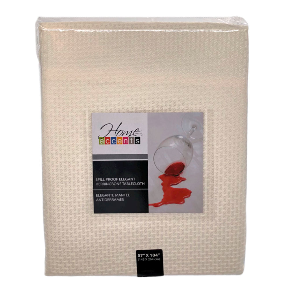 Mantel Para Mesa Home Accents 57" x 104" - Beige