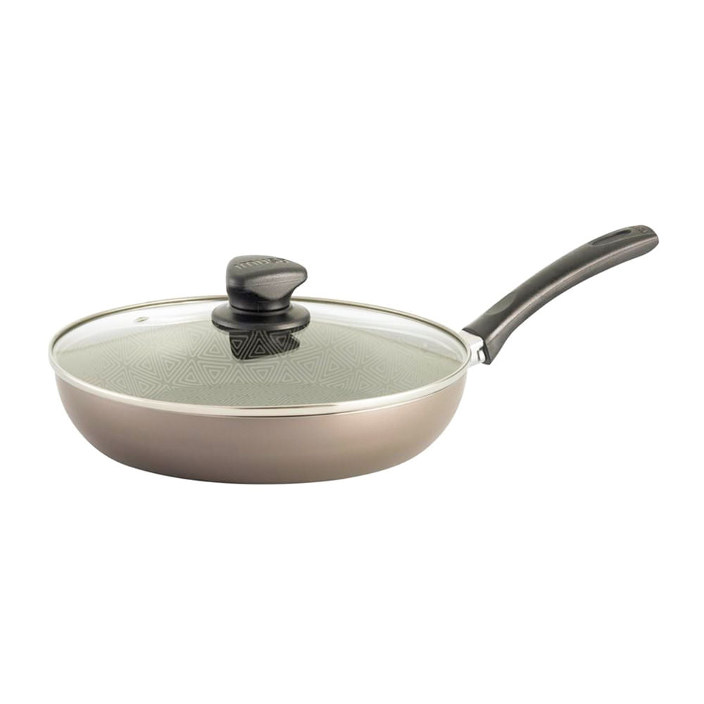 Sartén Imusa Antiadherente Con Tapa de Vidrio 26 cm