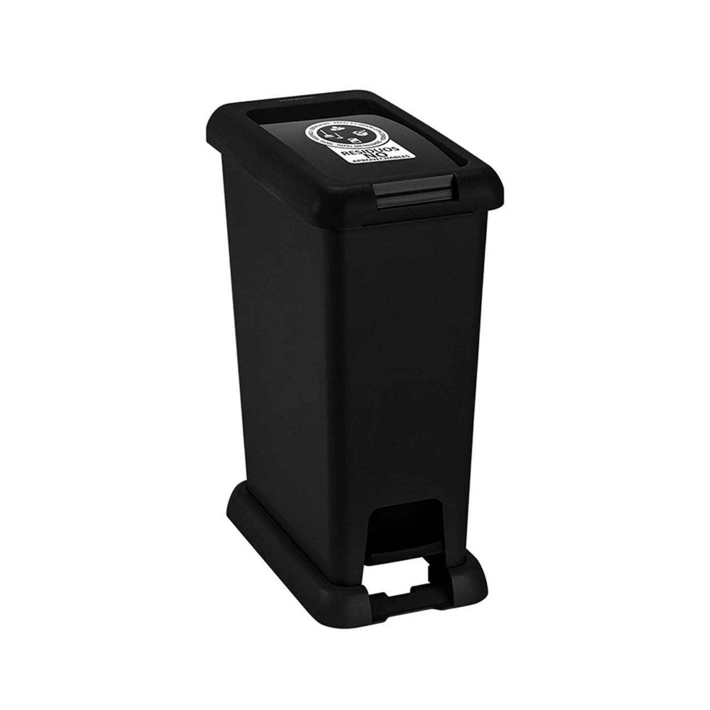 Basurero Rimax Para Residuos No Aprovechable 20 L Negro