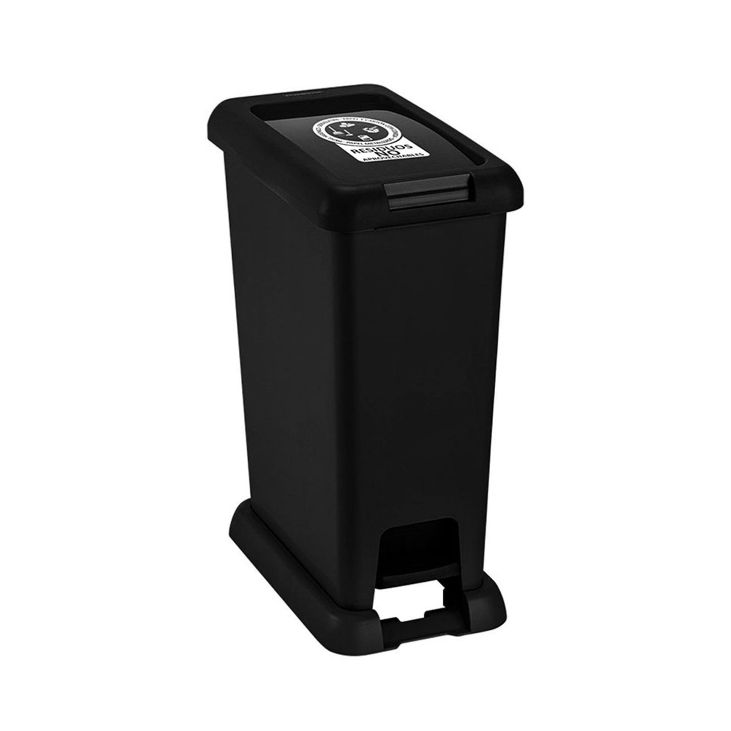 Basurero Rimax Para Residuos No Aprovechable 35 L Negro