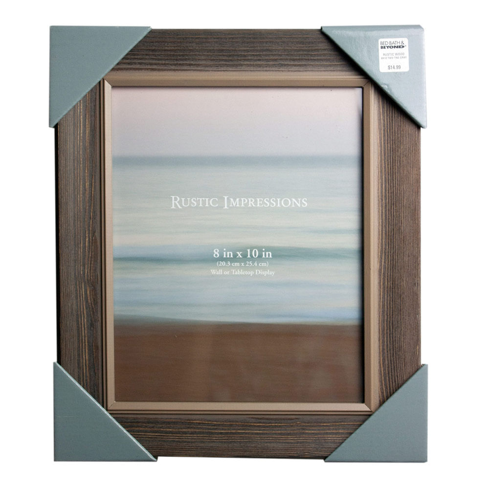 Portarretrato de Plástico 8 x 10 con Impresiones Rústicas