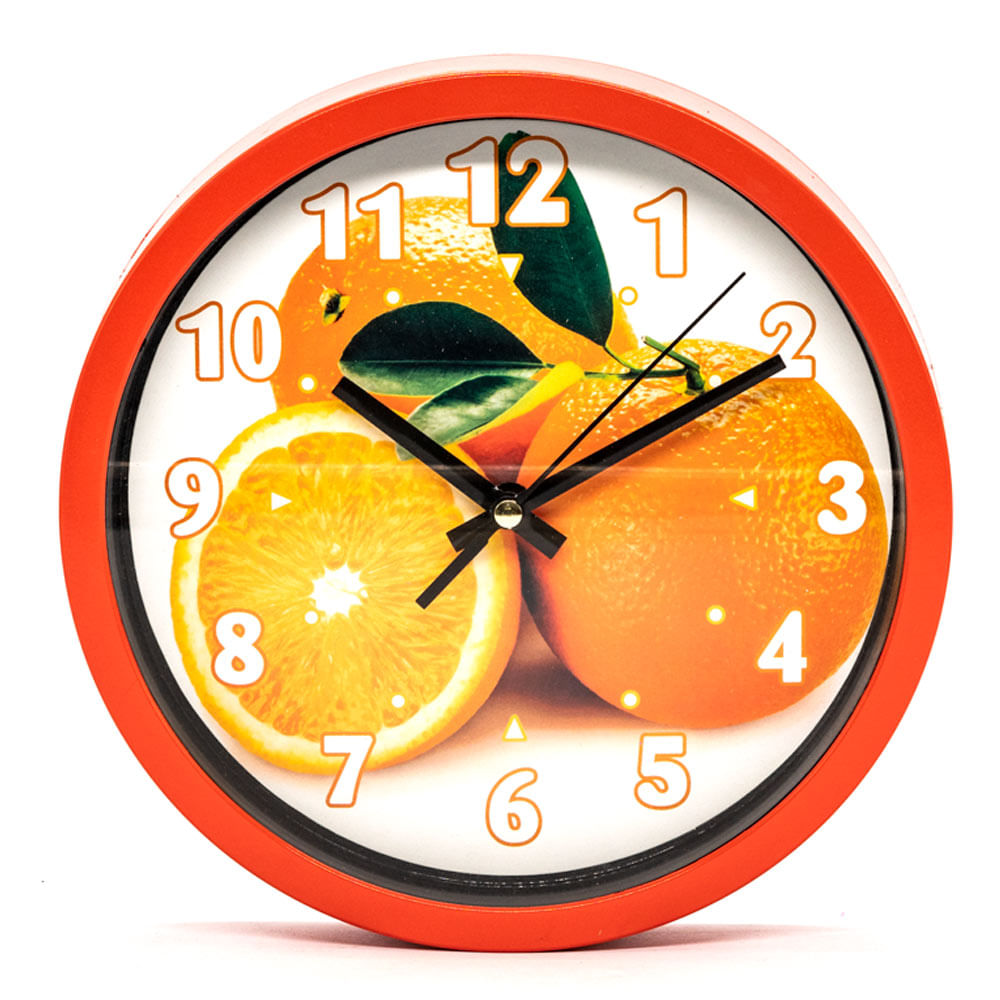 Reloj Decorativo Home Elegance Frutas Redondo - Surtido