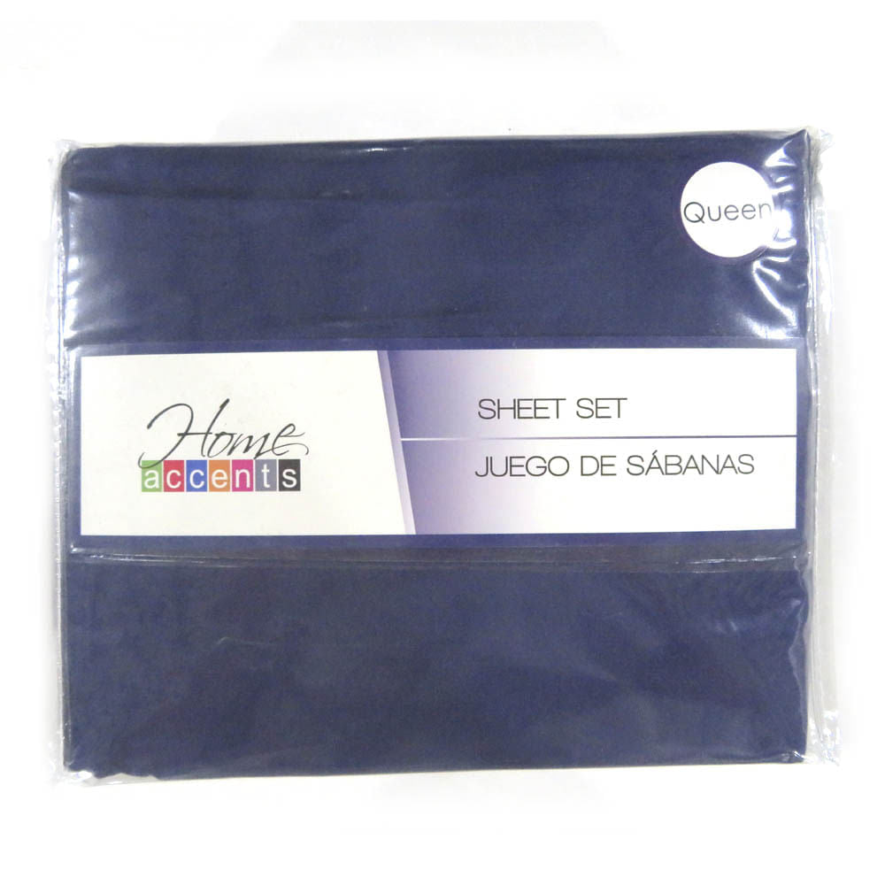 Sabana Home Accents Microfibra Set de 4 Piezas - QUEEN